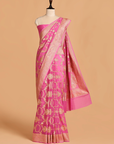 Pink Jaal Saree in Georgette