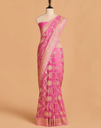 Pink Jaal Saree in Georgette