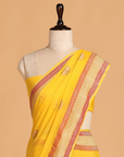 Yellow Meenakari Butta Saree in Georgette