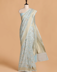 Firozi Jaal Saree in Georgette