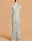 Firozi Jaal Saree in Georgette