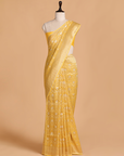 Yellow Jaal Saree in Georgette