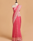 Pink Butti Saree in Georgette