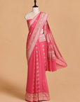 Pink Butti Saree in Georgette