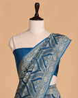 Royal Blue Jaal Saree in Georgette