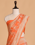 Orange Jaal Saree in Georgette