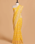 Yellow Jaal Saree in Georgette