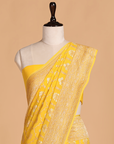 Yellow Jaal Saree in Georgette