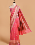 Gajar Pink Butta Saree in Silk