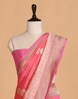 Gajar Pink Butta Saree in Silk