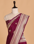 Wine Butta Saree in Silk