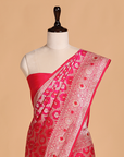Rani Pink Jaal Saree in Silk