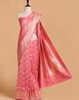 Gajar Pink Butta Saree in Silk