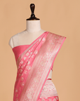 Gajar Pink Butta Saree in Silk