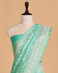 Sea Green Jaal Saree in Silk
