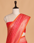 Red Jaal Saree in Silk