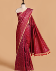 Magenta Jaal Saree in Silk
