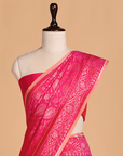 Rani Pink Jaal Saree in Silk