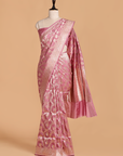 Mauve Jaal Saree in Silk