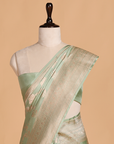 Sea Green Jaal Saree in Silk