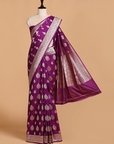 Purple Butta Saree in Silk