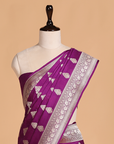 Purple Butta Saree in Silk