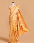 Lemon Brocade Saree in Silk