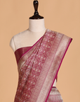 Magenta Brocade Saree in Silk