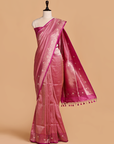 Magenta Brocade Saree in Silk