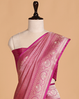 Magenta Brocade Saree in Silk