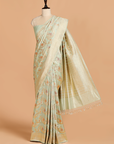 Firozi Jaal Saree in Silk