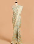 Firozi Jaal Saree in Silk