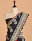 Navy Blue Butta Saree in Silk