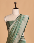 Green Brocade Saree in Silk