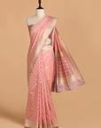 Light Pink Patola Pallu Saree in Silk