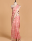 Light Pink Patola Pallu Saree in Silk