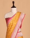 Mustard Yellow Patola Pallu Saree in Silk