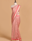 Gajar Pink Patola Saree in Silk