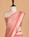 Gajar Pink Patola Saree in Silk