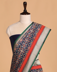 Navy Blue Patola Saree in Silk