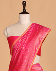 Rani Pink Jaal Saree in Silk