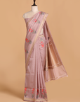 Mauve Meenakari Butta Saree in Silk