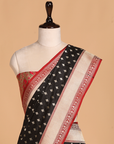 Black Meenakari Pallu Saree in Silk