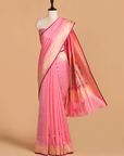 Pink Paithani Pallu Saree in Silk