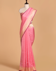 Pink Paithani Pallu Saree in Silk