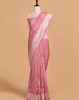 Gajar Pink Meenakari Butta Saree in Silk