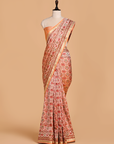 Peach Patola Saree in Silk