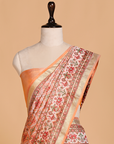 Peach Patola Saree in Silk