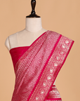 Rani Pink Jaal Saree in Silk