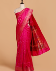 Rani Pink Butti Saree in Silk